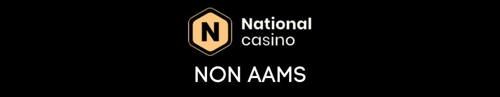 National Casino Non Aams banner black